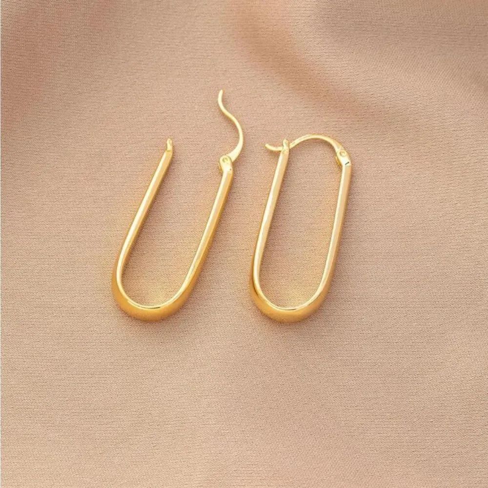 Gold Hoop Earrings Q308
